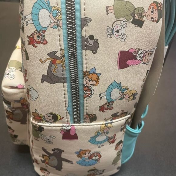 DISNEY Loungefly Disney Pets Chibi Animals Love Mini Backpack & Card Holder - Picture 13 of 15